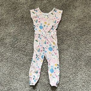 Dot dot smile jumper. Size 3/4 unicorn in spaceship